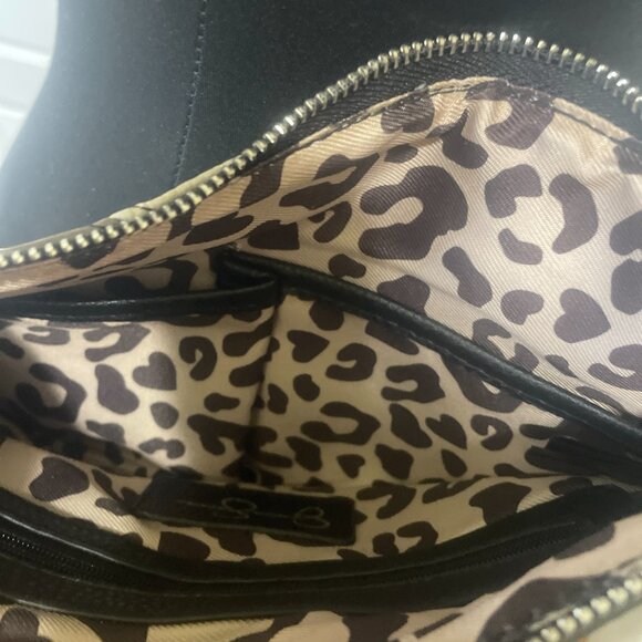 Jessica Simpson Shoulder /Crossbody /Wristlet- Black, Gray and Taupe Bag - Picture 8 of 14